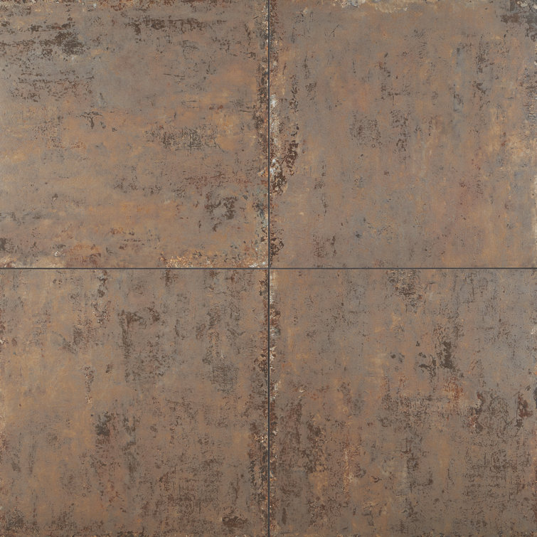 Mantis 24" Matte Brown Porcelain Stone Look Tile