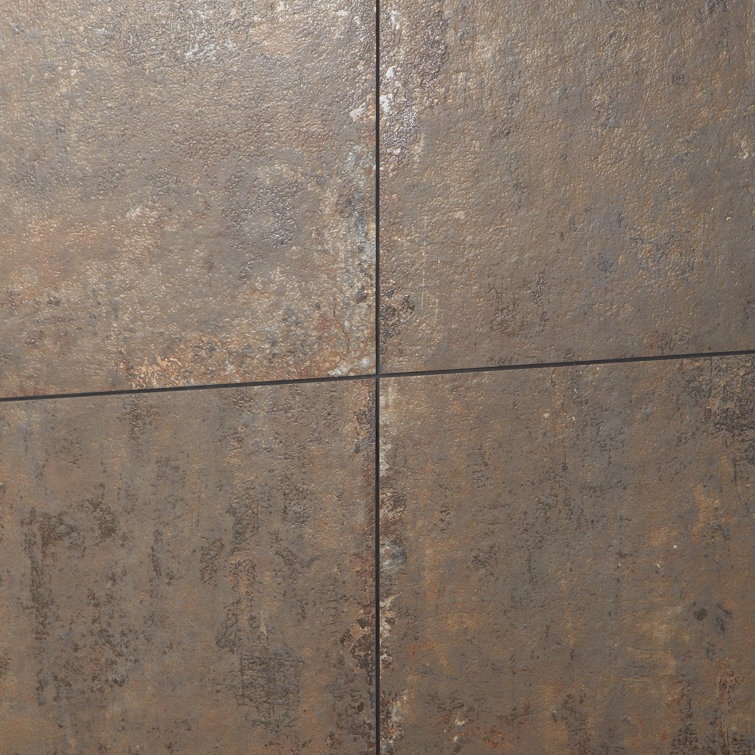 Mantis 24" Matte Brown Porcelain Stone Look Tile