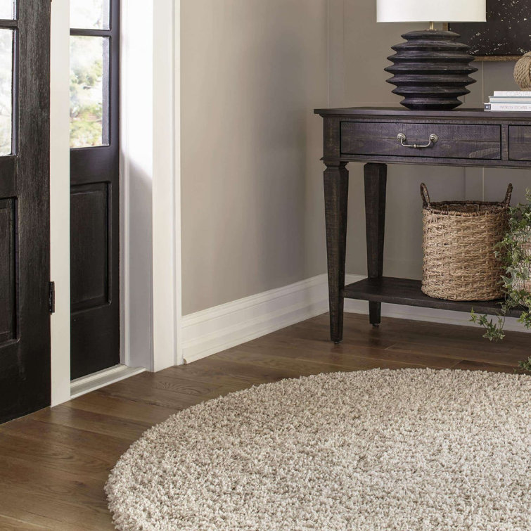 Handmade Braided Wool Solid Gray Reversible Area Rug, 2' x 3'