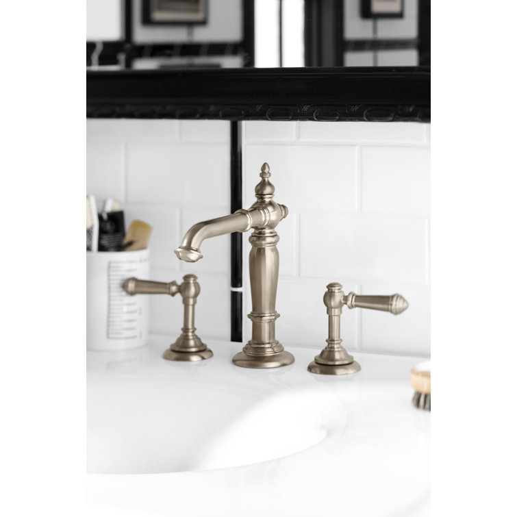 Elegant Vibrant Brushed Bronze Artifacts Bathroom Sink Spout