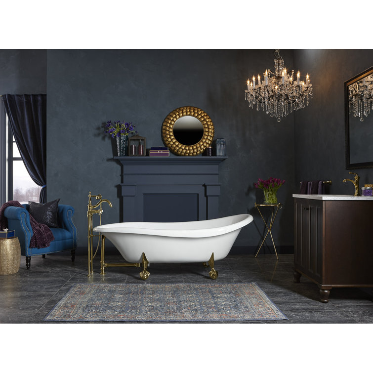Devonshire Polished Brass Single-Handle Bathroom Faucet