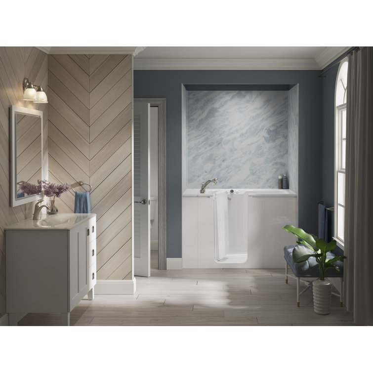 Brushed Nickel Single Handle Bathroom Faucet with Drain Assembly