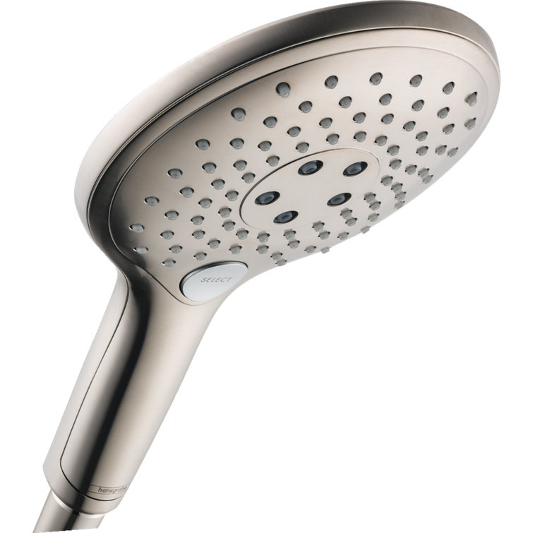 Brushed Nickel Handheld Shower Head with Multiple Spray Modes