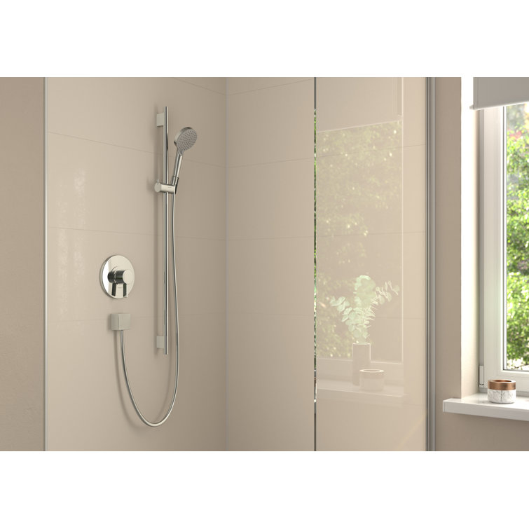 Unica S 36" Chrome Wall Slide Bar