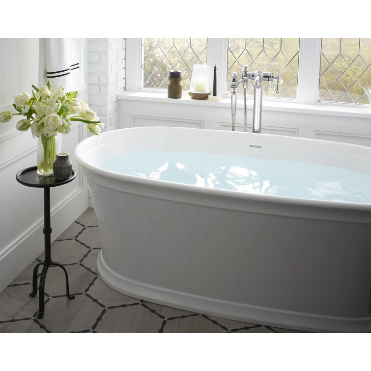 Artifacts Polished Chrome Freestanding Tub Filler with Handshower