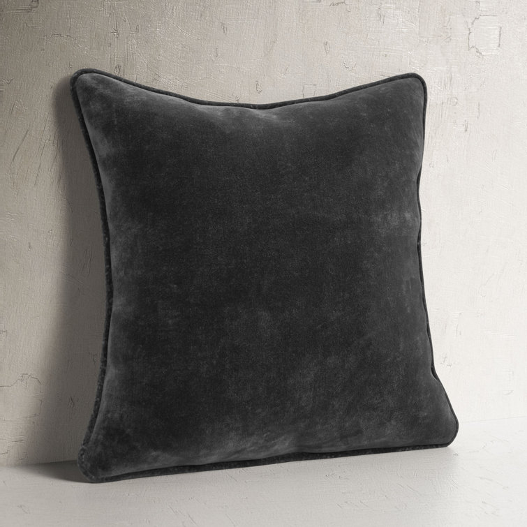 Burgundy Velvet Square Reversible Throw Pillow Set