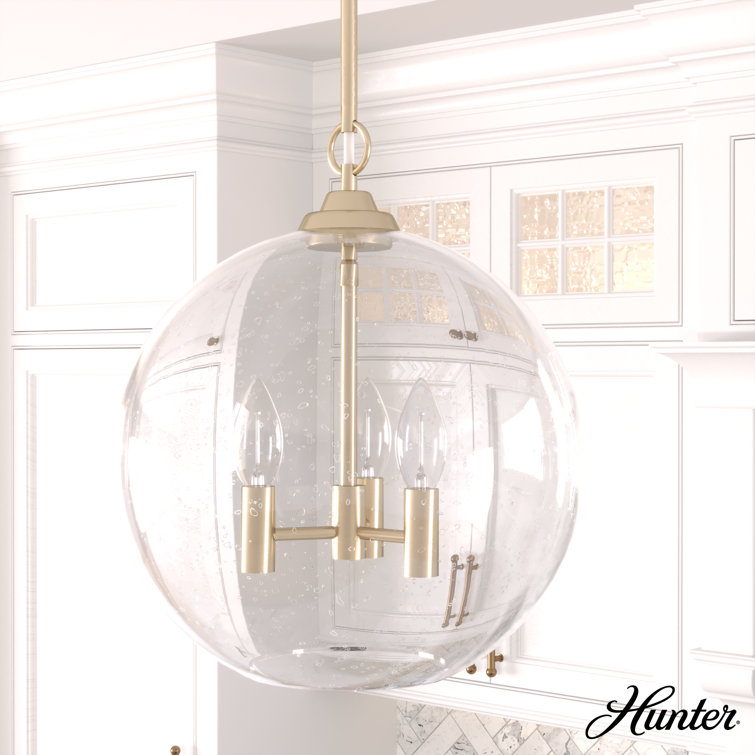 Alturas Gold Glass Globe Pendant Light