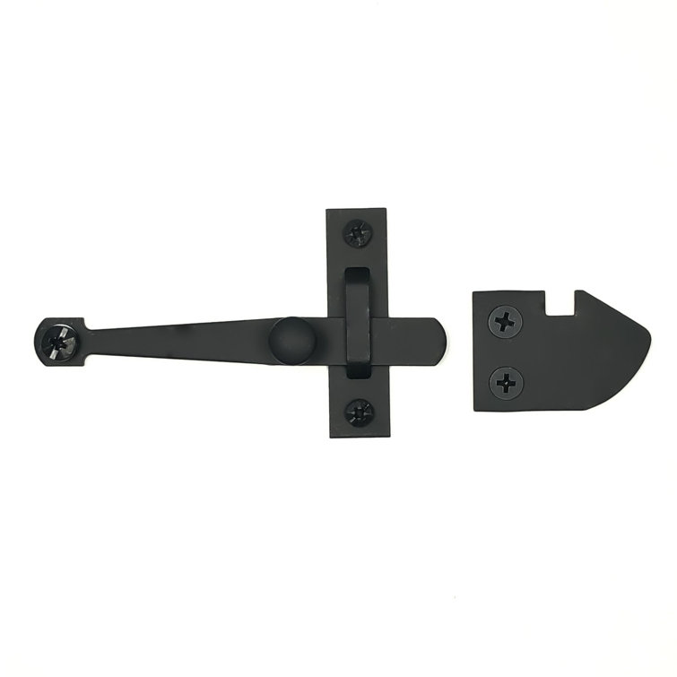 Black Iron Traditional Cabinet Bar Latch