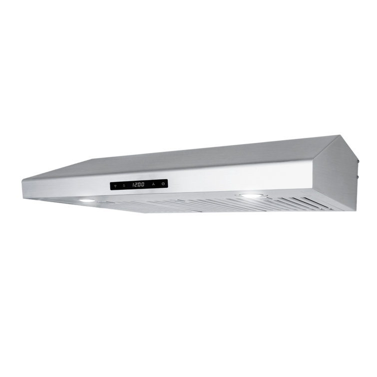 30 Inch Stainless Steel Under Cabinet Range Hood with LED Lights