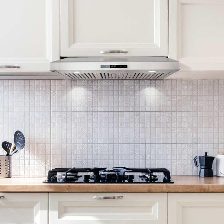 30 Inch Stainless Steel Under Cabinet Range Hood with LED Lights