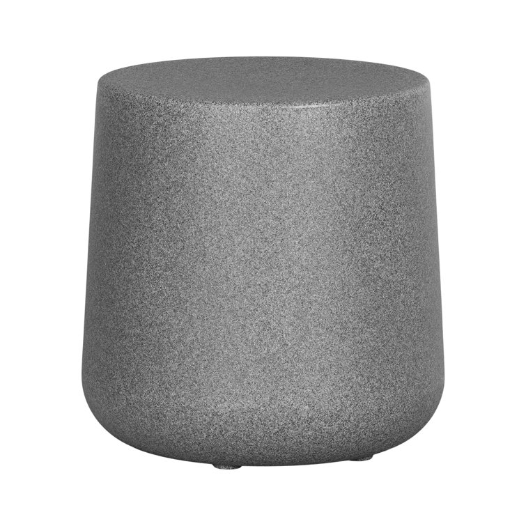 Dalya 16'' Mottled Gray Polyethylene Outdoor Side Table