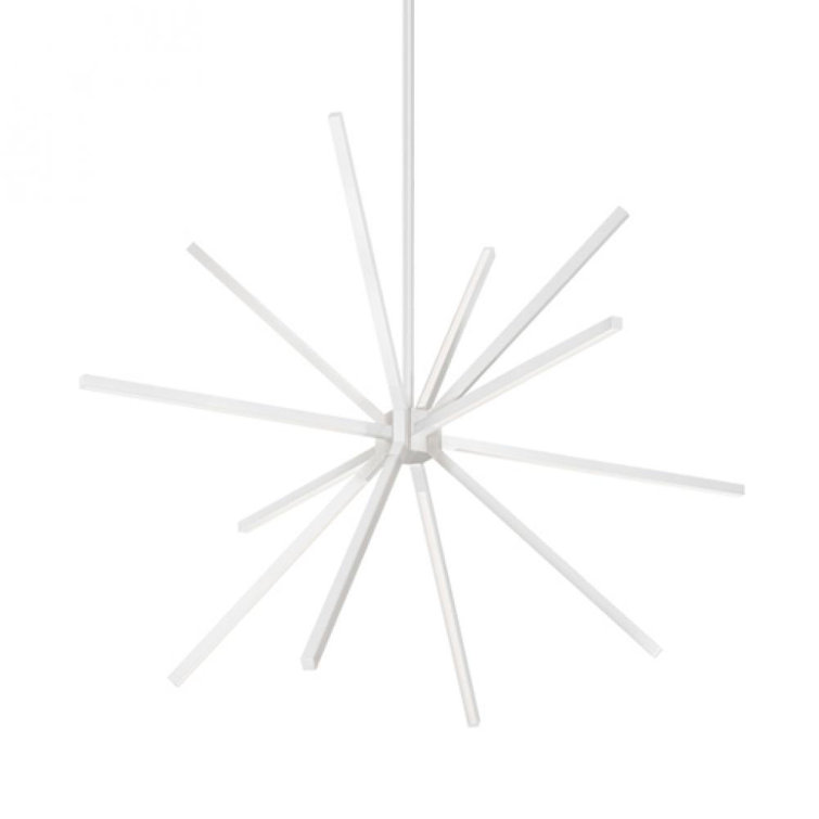 Sirius Minor White LED Sputnik Chandelier 32.75"
