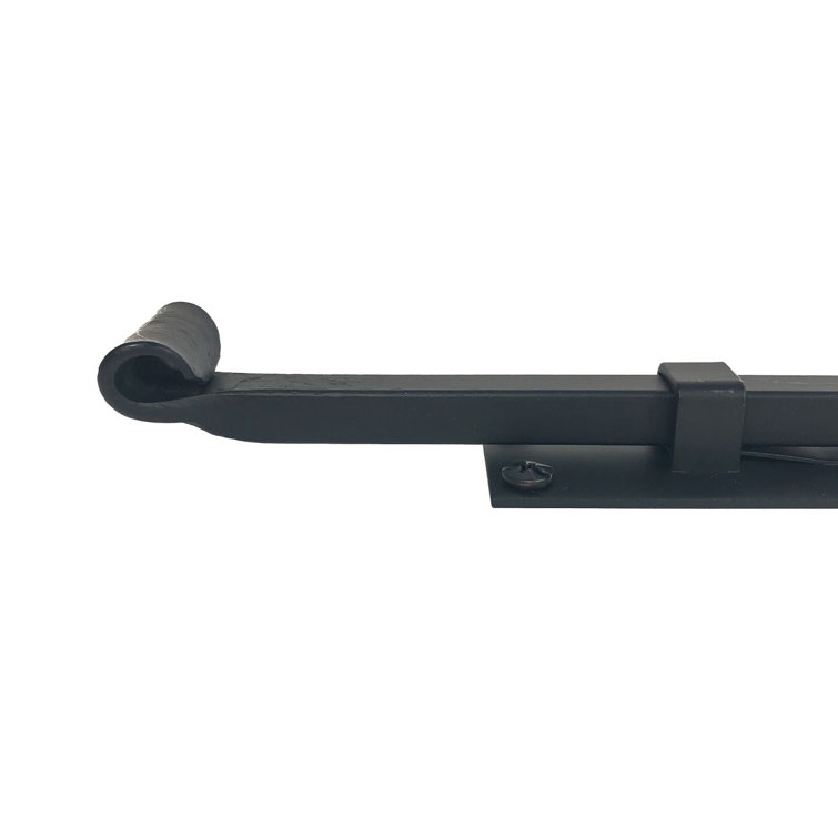 22-1/4" Matte Black Iron Cane Bolt Latch