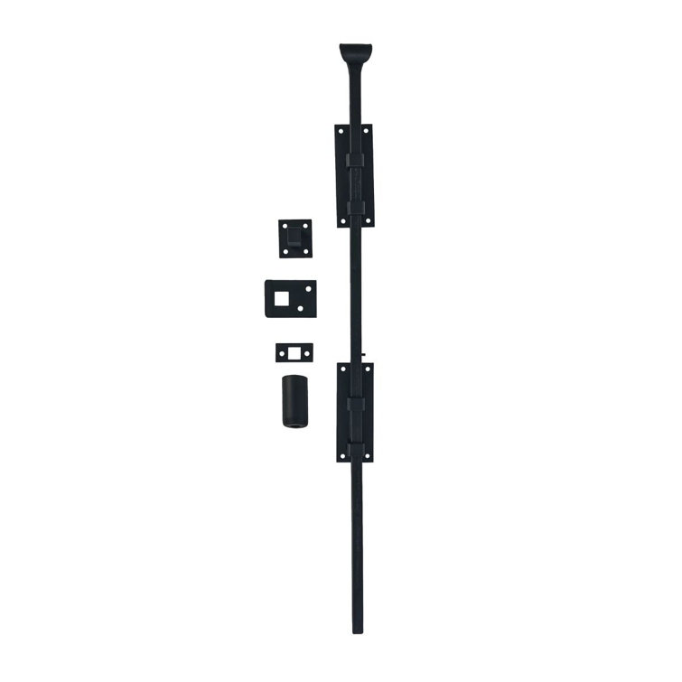 22-1/4" Matte Black Iron Cane Bolt Latch