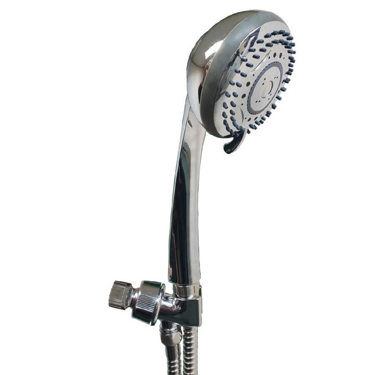 Chrome Handheld Shower Head with Filter and Adjustable Spray