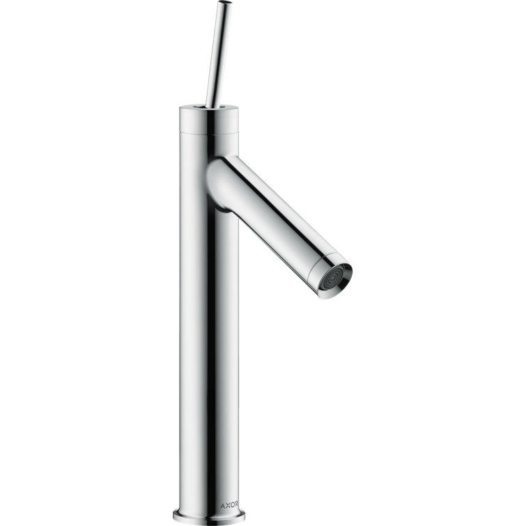 Sleek Black and Chrome Modern Vessel Bathroom Faucet