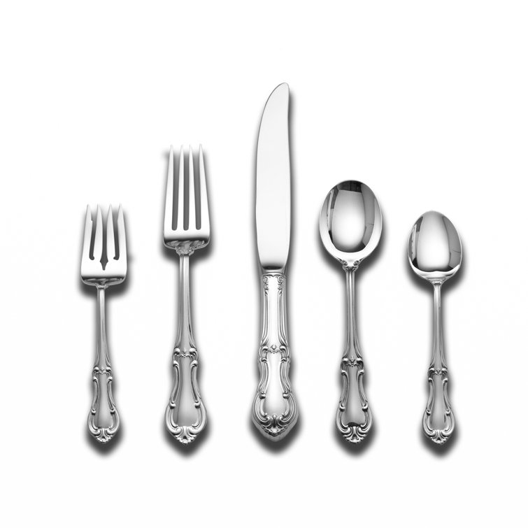 International Silver International Silver Sterling Silver Joan of Arc 5 Piece Flatware Set, Service for 1