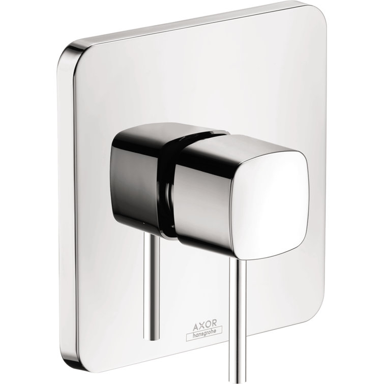 Euro Modern Chrome Lever Shower Trim for Contemporary Bath