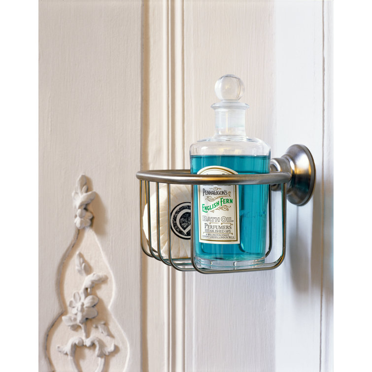 Polished Nickel Modern Wall Mount Shower Basket