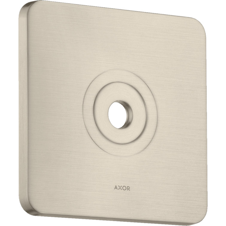 Modern Brushed Nickel Wall Mount Plate for Showerhead - European Craft