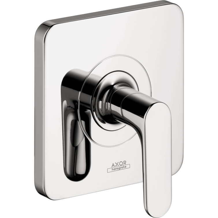 Modern Brushed Nickel Shower Faucet Trim with Lever
