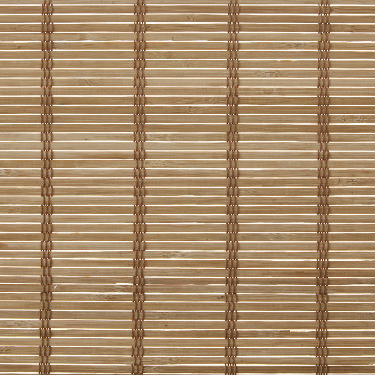 White Bamboo Cordless Roman Shade for Indoor Windows
