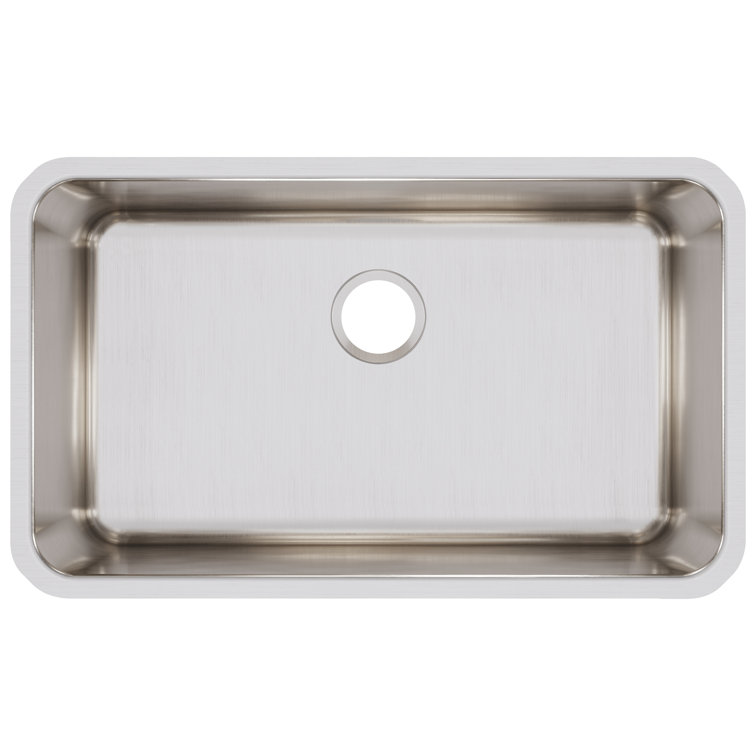 Lustertone 31" Stainless Steel Single Bowl Undermount Sink
