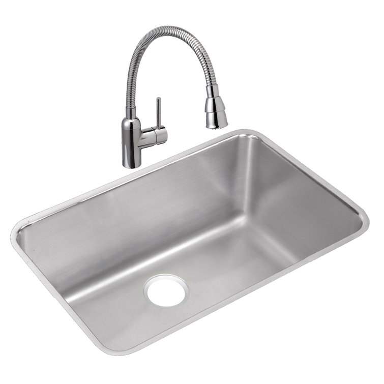Lustertone 31" Stainless Steel Single Bowl Undermount Sink