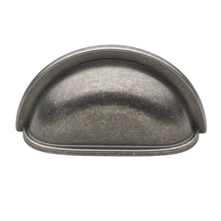 Polished Nickel Traditional Cup Pull with Mounting Hardware