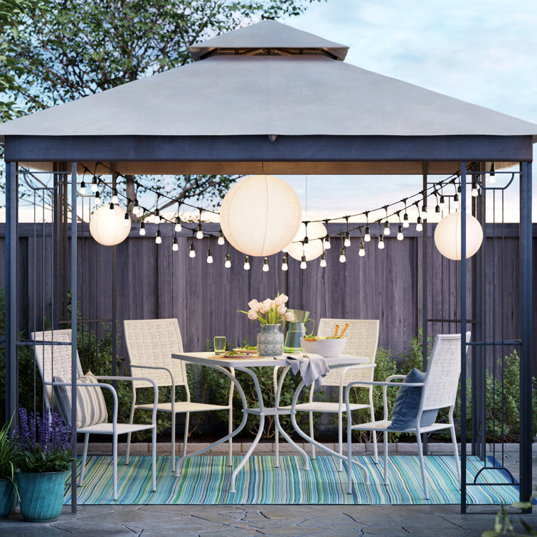 Ackley Striped Teal Aqua/Blue/Green Indoor / Outdoor Area Rug