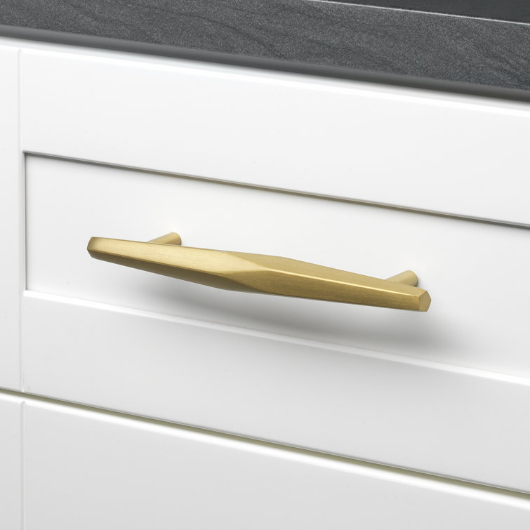 7-Inch Satin Gold Brushed Modern Industrial Bar Pull