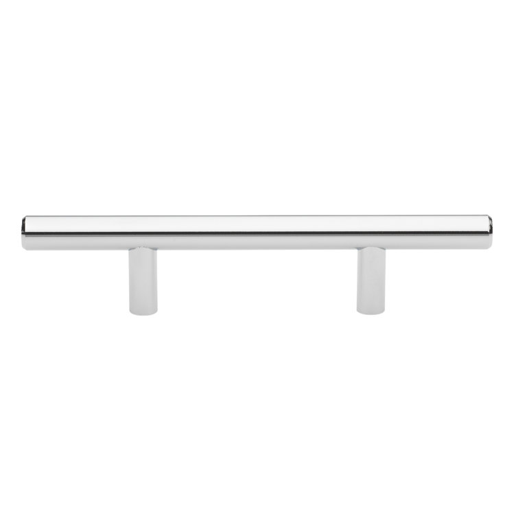 Polished Chrome 3" Center-to-Center Modern Bar Pull