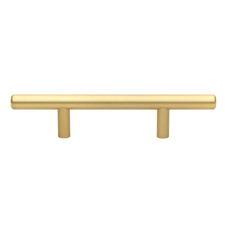 Satin Gold 9" Modern Bar Pull with Mounting Hardware