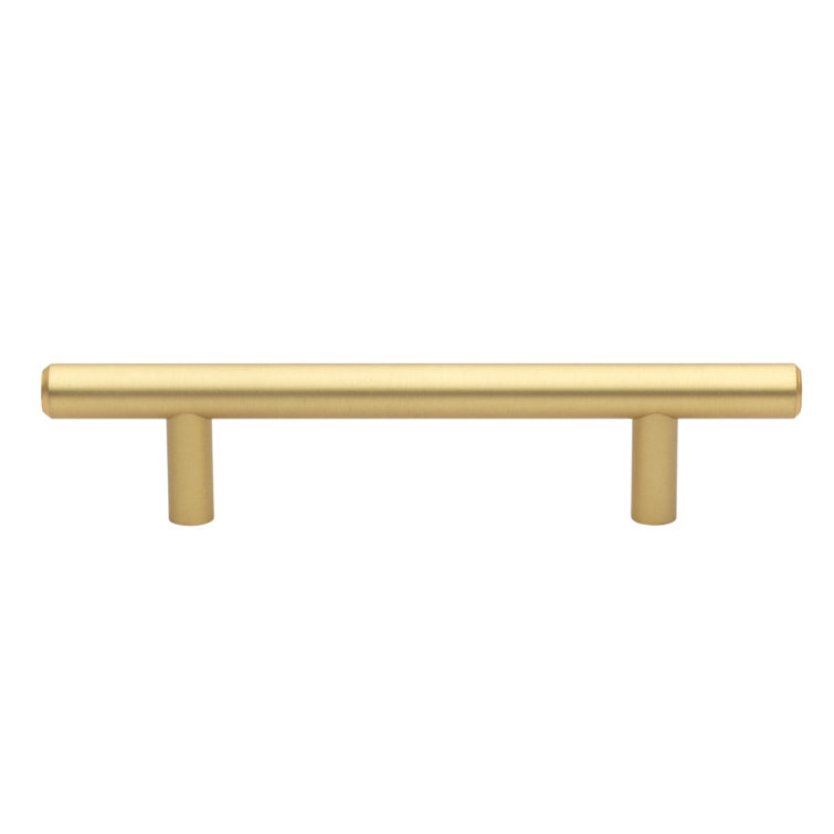 Satin Gold 9" Modern Bar Pull with Mounting Hardware