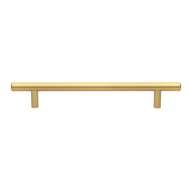 Satin Gold 9" Modern Bar Pull with Mounting Hardware