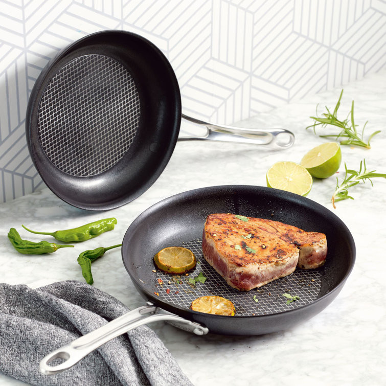 Anolon X Hybrid Nonstick Stainless Steel Frying Pan Set, 2 Piece