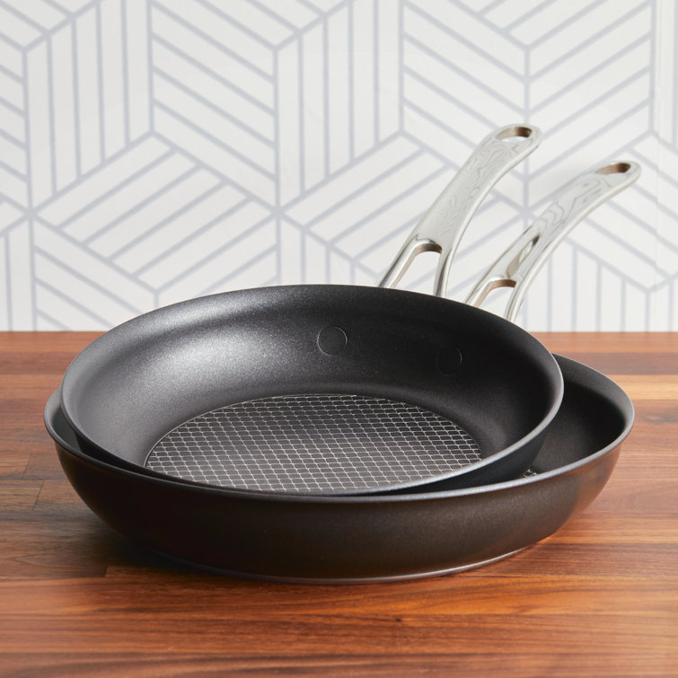 Anolon X Hybrid Nonstick Stainless Steel Frying Pan Set, 2 Piece