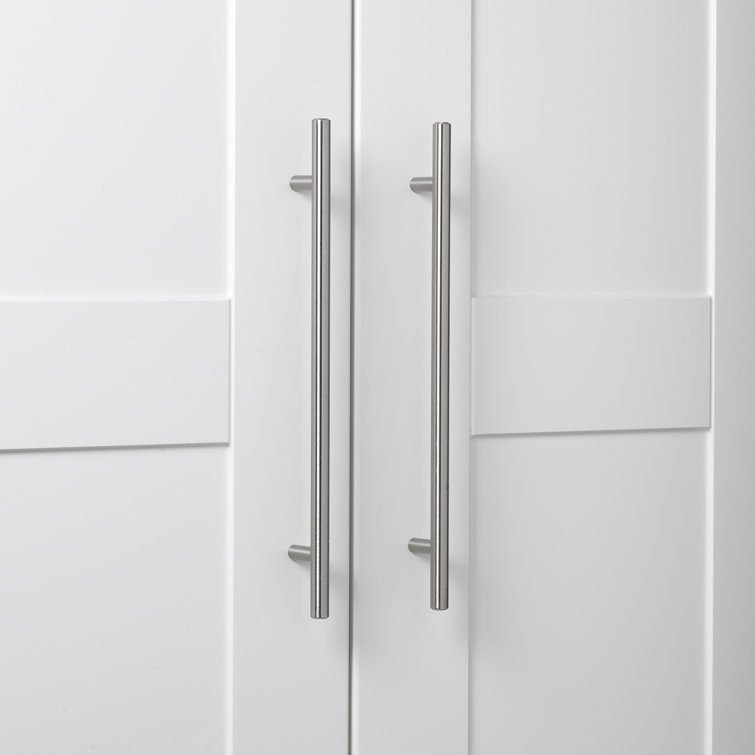 Brushed Stainless Steel 9" Modern Bar Pull with Mounting Hardware
