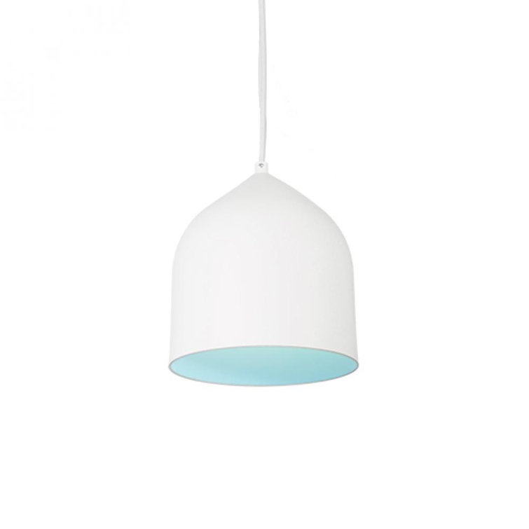 Helena Smooth Spun 9'' White/Silver Aluminum LED Pendant