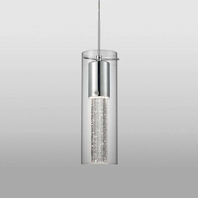 Chrome Glass Mini LED Pendant Light