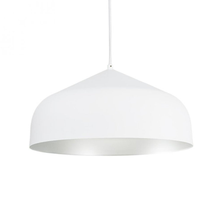 Helena White and Silver Aluminum LED Pendant Light