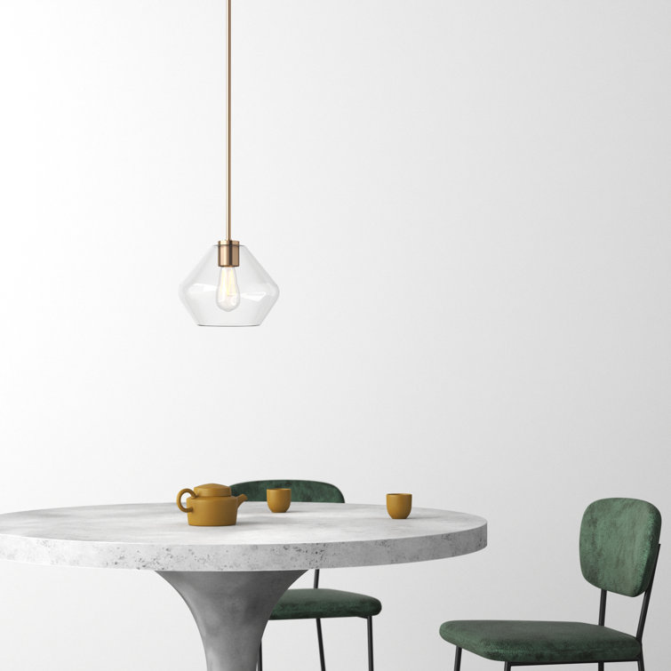 Mini Jett 10'' Satin Brass Globe Pendant Light