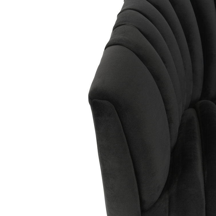 Handcrafted Gray Polyester Swivel Barrel Chair with Solid Wood Frame