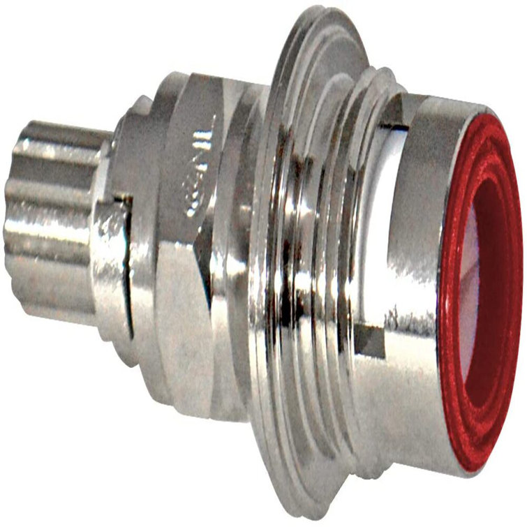 Chrome Quarter Turn Ceramic Disc Faucet Stem