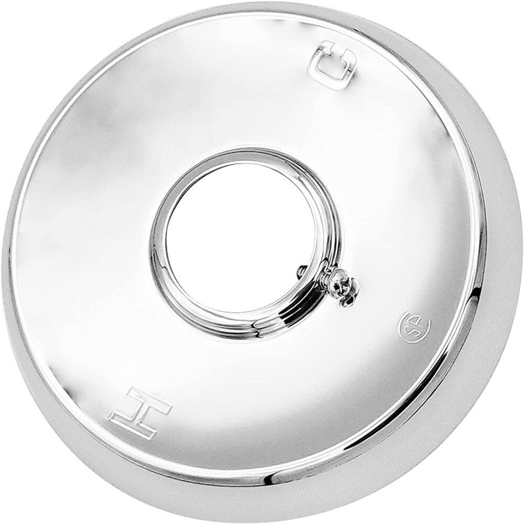 Large Polished Chrome Rust Resistant Shower Flange