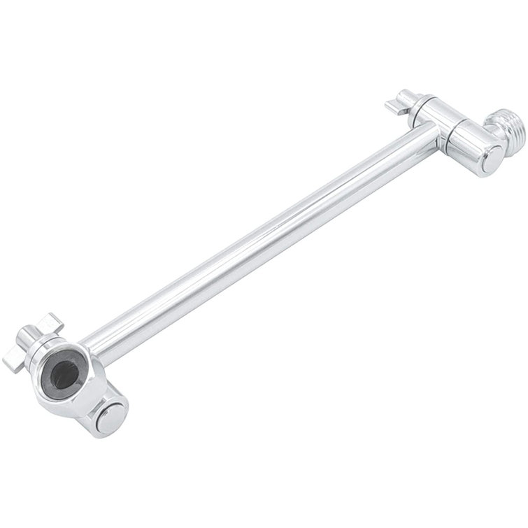 Adjustable Chrome Ceiling Shower Arm with Lock Joints