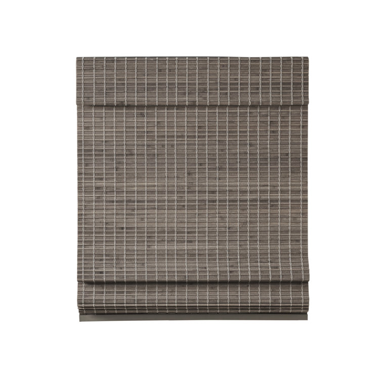 Teak Brown Cordless Bamboo Light Filtering Roman Shade