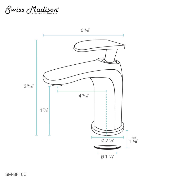 Sublime Chrome Single-Handle Bathroom Faucet