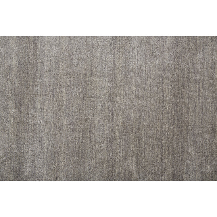 Gray Hand-Tufted Wool Runner Rug 2'6" x 8'