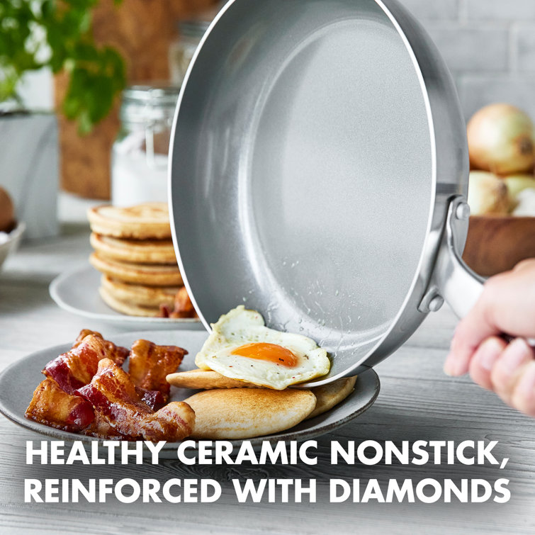Chatham Stainless Steel Ceramic Nonstick 2-Piece Fry Pan Set